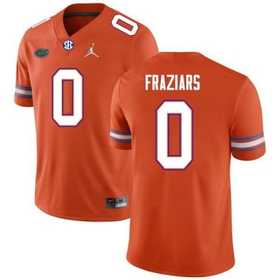 Men's Florida Gators #0 Ja'Quavion Fraziars NCAA Nike Orange Authentic Stitched College Football Jersey RGI3862WB